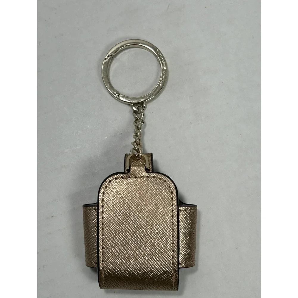 Keychain Kate Spade AirPod Metallic Rose Gold Keychain Case designer‎